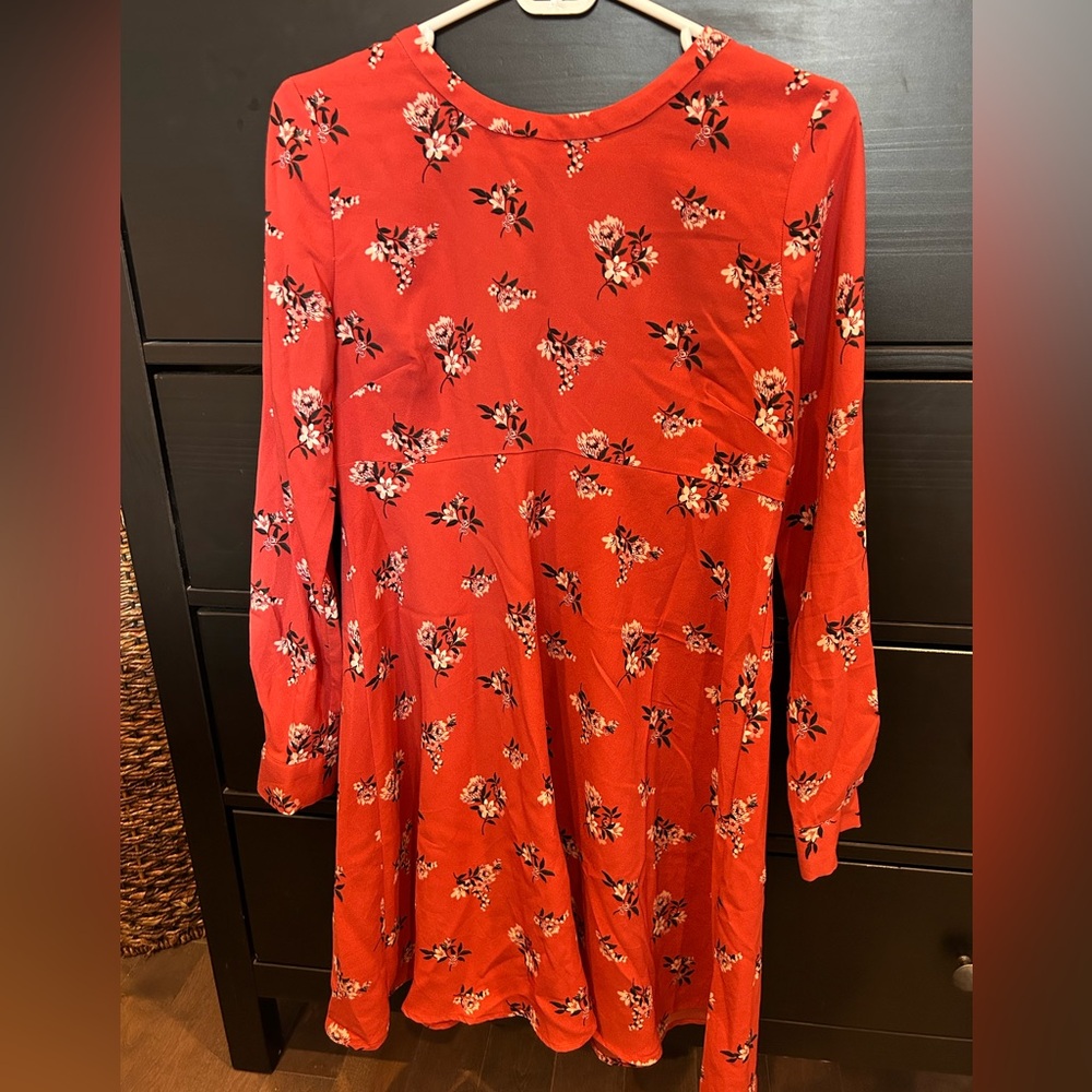 LOFT Maternity Floral Flare Dress